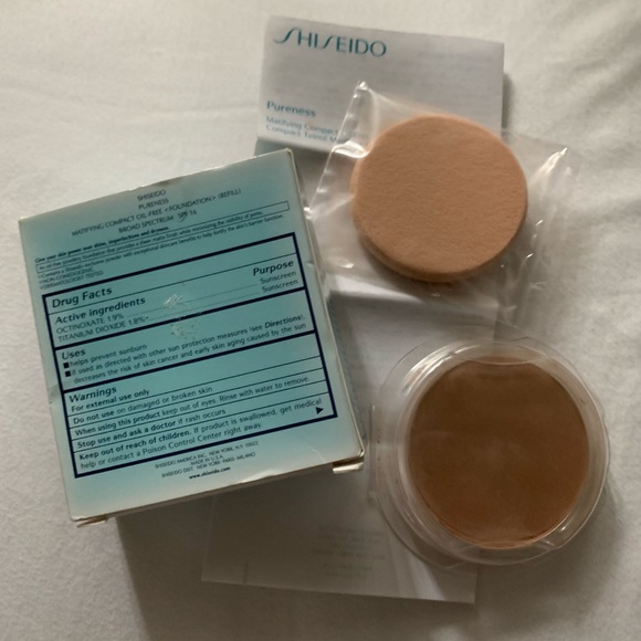 Shiseido Pureness Powered Foundation Refill #60 Natural Bronze “Last One” NIB - Picture 3 of 4